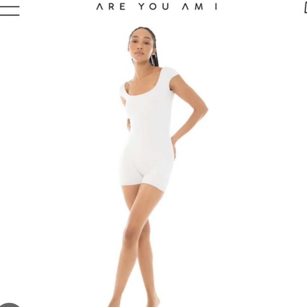 are you am i juna romper in white